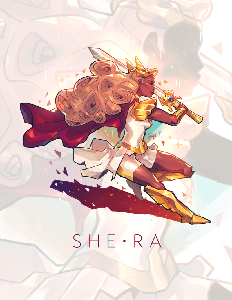 Illustration for article titled This Artist Turns She-Ra Into a Powerful Heroine of Color